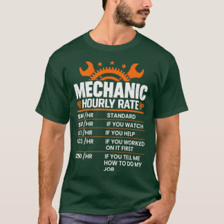 Funny Mechany Stundenzins - Arbeitslosenquote 2 T-Shirt