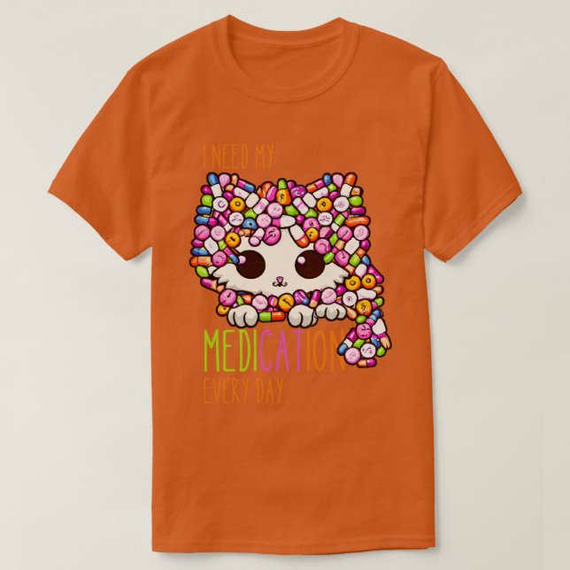Funny Mediation Funny Cat Mediation 2 T-Shirt (Design vorne)