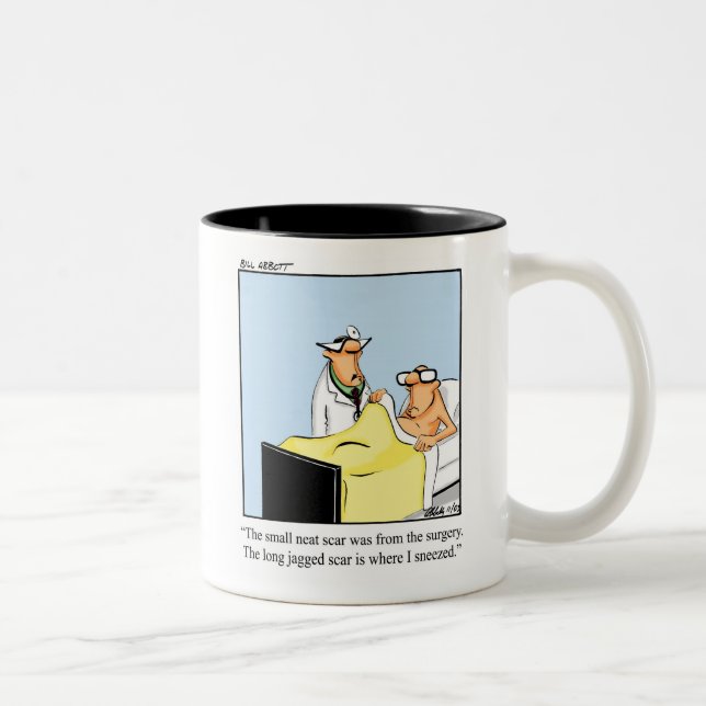 Funny Medical/ Get Well Spaß Tasse (Rechts)
