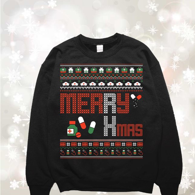 Funny Medical RX Ugly Sweater Sweatshirt (Von Creator hochgeladen)