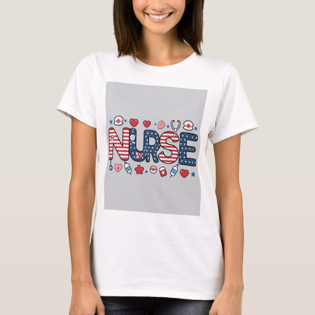 Funny Medical Tools Cartoon T-Shirt (Vorderseite)