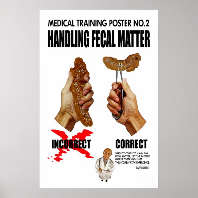 Funny medical training poster (Vorne)