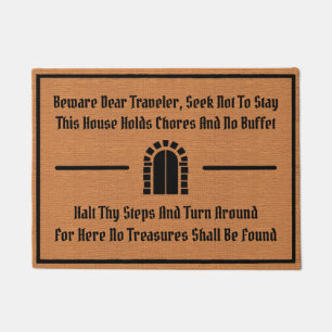 Funny Medival Alte Englische Spaß Rustikal Minimal Fußmatte