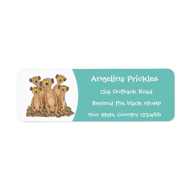 Funny meerkat Cartoon Illustration (Vorne)