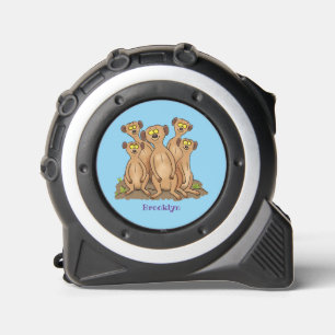 Funny meerkat Cartoon Illustration Maßband