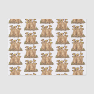 Funny meerkat Cartoon Illustration Seidenpapier