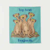 Funny meerkat Cartoon Illustration