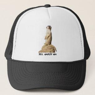 Funny Meerkat Stehend Up Hat Truckerkappe