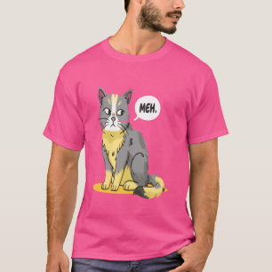 Funny Meh Cool Cat Süße Tier für Cat Lovers T-Shirt