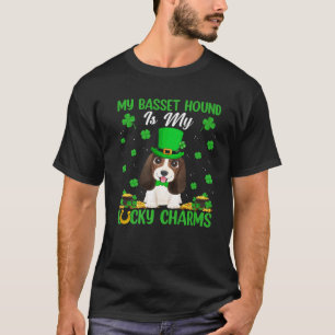 Funny mein Basset Hound ist mein Glück Charms St P T-Shirt