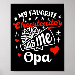 Funny mein Lieblings-Cheerleader nennt mich Opa Ch Poster
