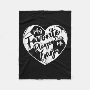Funny mein Lieblingsspieler nennt mich Gaga Soccer Fleecedecke