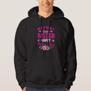 Funny meine erste Liebe Schwester Niedlich Blume M Hoodie