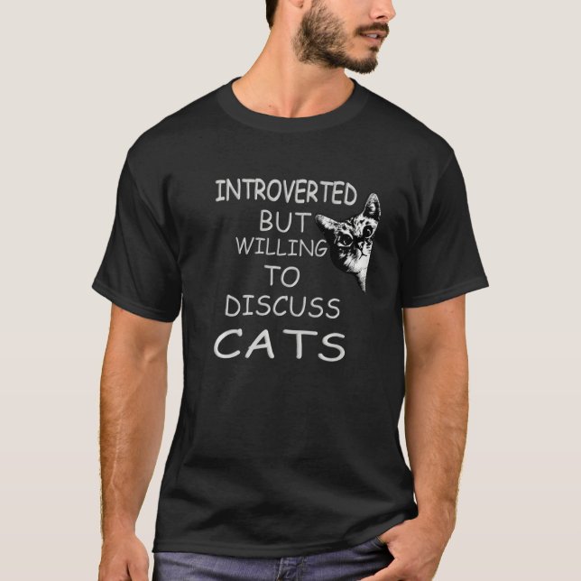 Funny meine Katze Kute eingeführt, aber willens zu T-Shirt (Vorderseite)