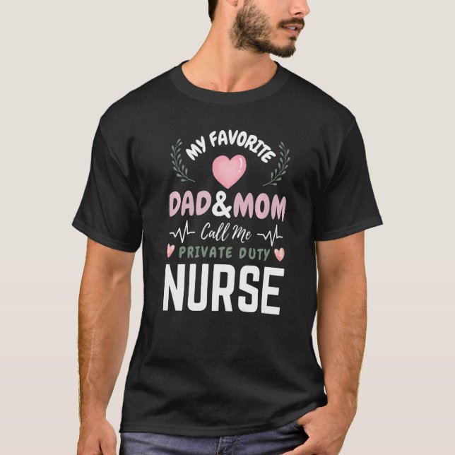 Funny meine Lieblings-Vater-Mama nennen uns Privat T-Shirt (Vorderseite)