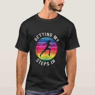 Funny meine Schritte in Frauen machen Rainbow Wo T-Shirt
