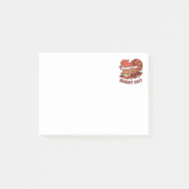 Funny Melting Red Panda Burnt Out Sticker | Cute  Post-it Klebezettel