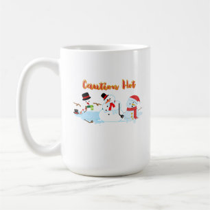 Funny Melting Snowmen Kaffeetasse