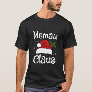 Funny Memaw Claus Weihnachts-T - Shirt Pajamas San
