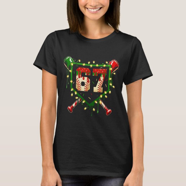 Funny Meme 67 Christmas Baseball Ice Cream Men Boy T-Shirt (Vorderseite)