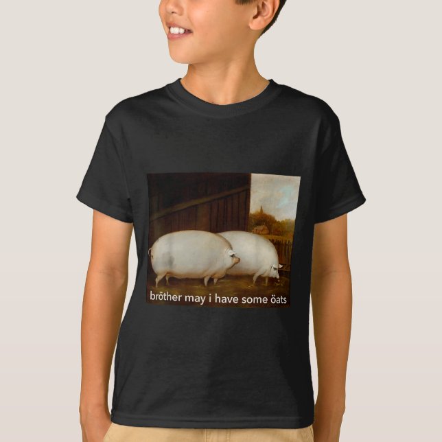 Funny Meme Brother May I Have Some Oats Tee  (Vorderseite)