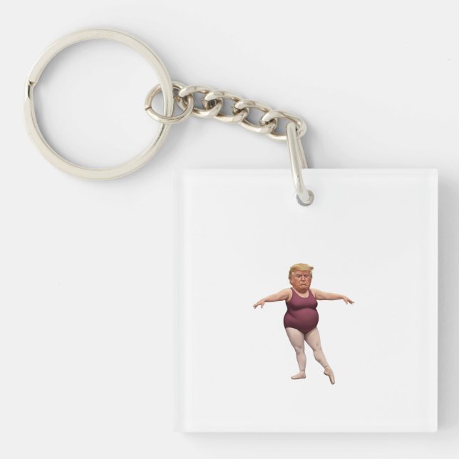 Funny Meme Caricature Keychain Humor Accessory Schlüsselanhänger (Vorderseite)