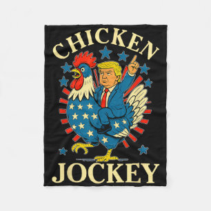 Funny Meme Chicken Jockey Fleecedecke