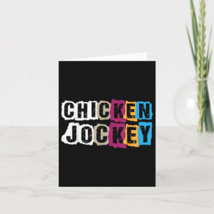 Funny Meme Chicken Jockey T - Shirt.png Karte