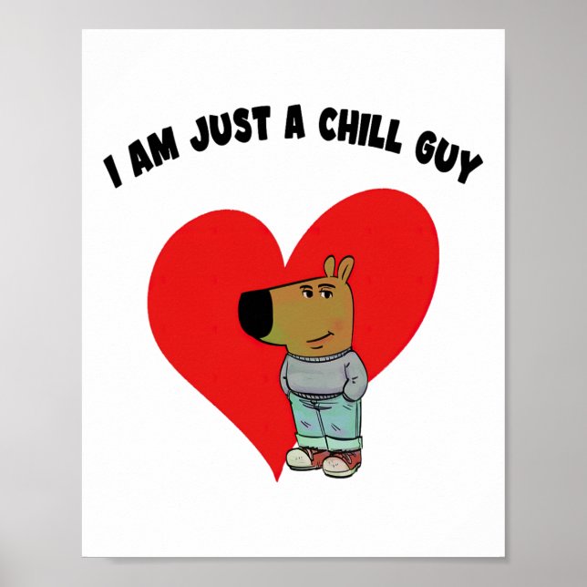 Funny Meme Ich bin nur ein Kill Typ Valentine Coup Poster (Vorne)