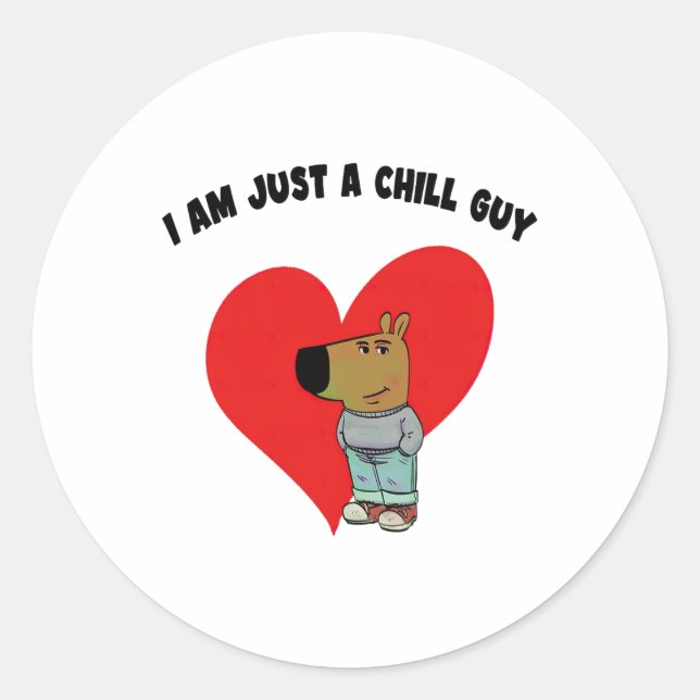 Funny Meme Ich bin nur ein Kill Typ Valentine Coup Runder Aufkleber (Vorderseite)