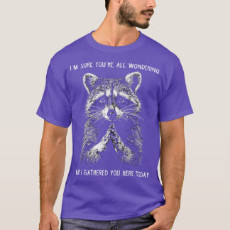 Funny Meme Raccoon Gift Men Funny Raccoon 8 T-Shirt