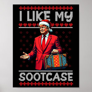 Funny Meme Santa Trump 2024 Men Xmas I like My Sui Poster