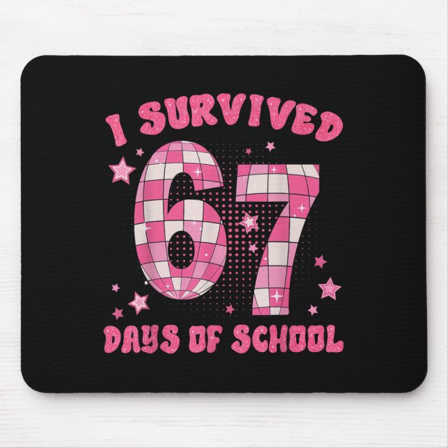 Funny Meme Six Seven Teacher I Survived 67 Days Of Mousepad (Vorne)