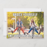 Funny Meme Style Foto Wedding Save the Date