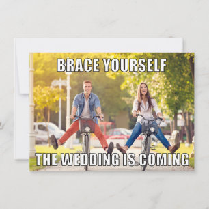 Funny Meme Style Foto Wedding Save the Date Einladung
