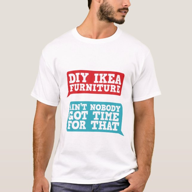 Funny Meme T - Shirt Got nicht die Zeit dafür (Vorderseite)