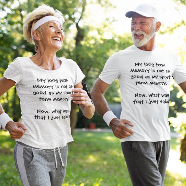 Funny Memory Lapse Brain Fade Unisex T - Shirt (Funny Memory Lapse Brain Fade Unisex T-shirt Elderly couple)