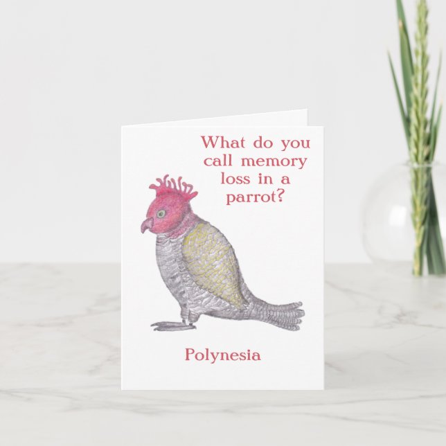 Funny Memory Loss Geburtstag oder Rentenkarte Karte (Vorderseite)
