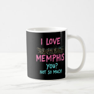 Funny Memphis Tennessee Night Skyline Vintager Tan Kaffeetasse