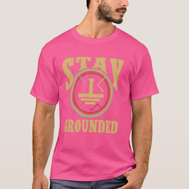 Funny Men Electrician Engineer Electrical Bleibe G T-Shirt (Vorderseite)