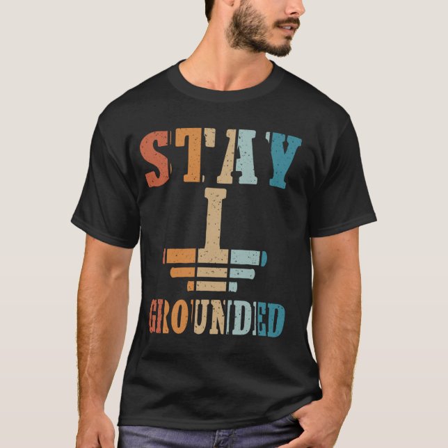 Funny Men Electrician Engineer Electrical Bleibe G T-Shirt (Vorderseite)