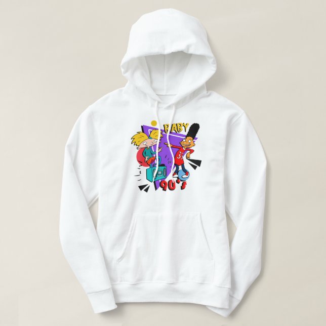 Funny Men Hey Arnold 90s Baby bekommen zum Da Chop Hoodie (Design vorne)