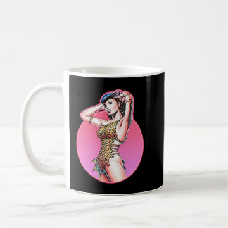 Funny Men Illustration Pop Art Bettie Gta Leopard  Kaffeetasse