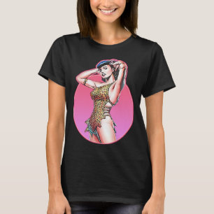 Funny Men Illustration Pop Art Bettie Gta Leopard T-Shirt