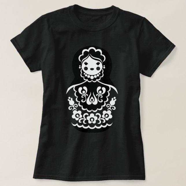 Funny Men Russian Matryoshka Doll Russian D T-Shirt (Design vorne)
