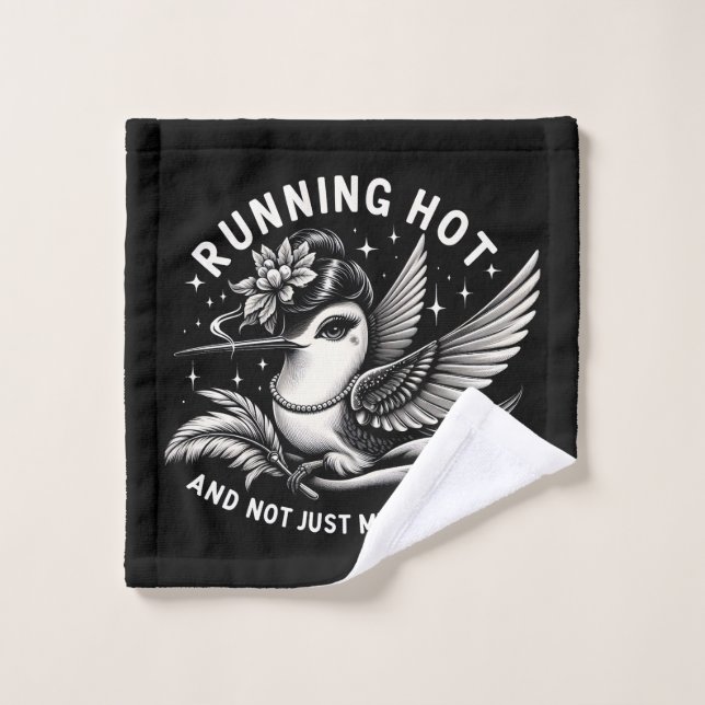 Funny Menopause Hot Flash Wash Tuch (Waschlappen)