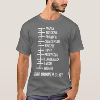 Funny Mens Beard Chart 2 T-Shirt
