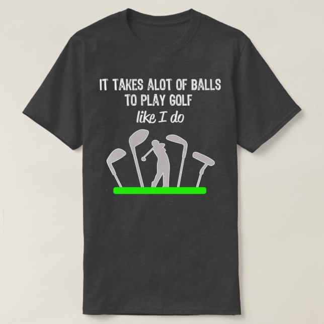 Funny Mens Boys Golf Geschenk es braucht eine Meng T-Shirt (Design vorne)