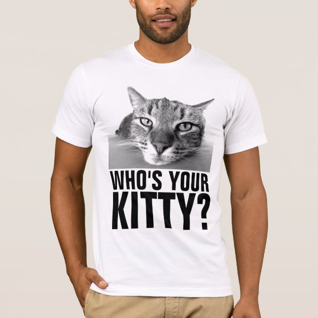 FUNNY mens CAT T - SHIRT, Ihr Kätzchen T-Shirt (Vorderseite)