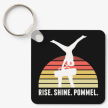 Funny Mens Gymnastik essen Schlaf Pommel Pferd